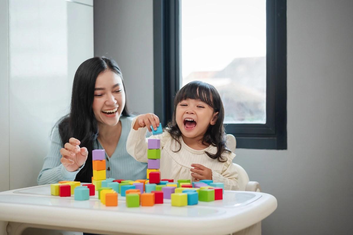 ABA therapy session for child behaviour and skill development